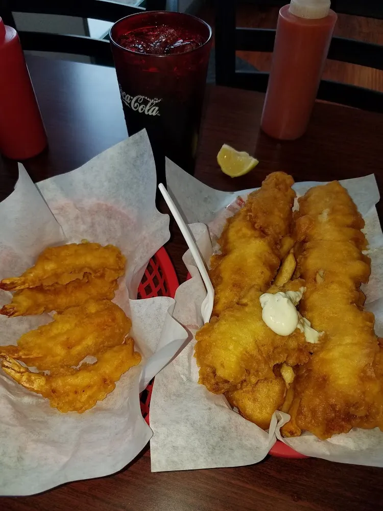 Fish and Chips with Shrimp