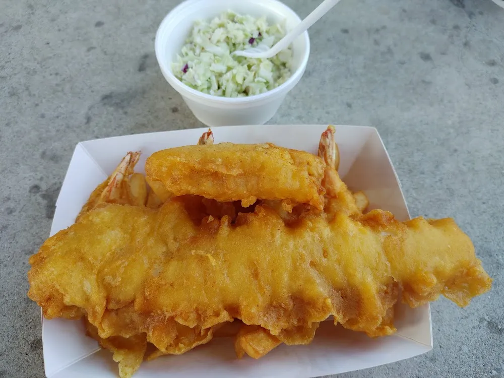 Fish and Prawn Combo Side of Coleslaw